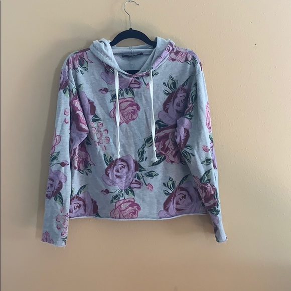 2 piece SET! Floral Jogger+Cropped Hoodie M - Picture 2 of 6